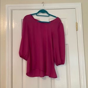 Pink 3/4 sleeve